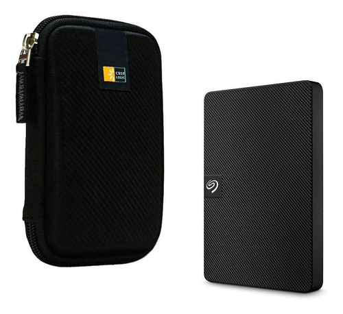 Kit Disco Duro Externo Seagate 2tb Con Estuche Para Disco