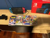 Comprar Consola Nintendo Switch Oled Azul\u002Frojo + 5 Juegos + Joycon