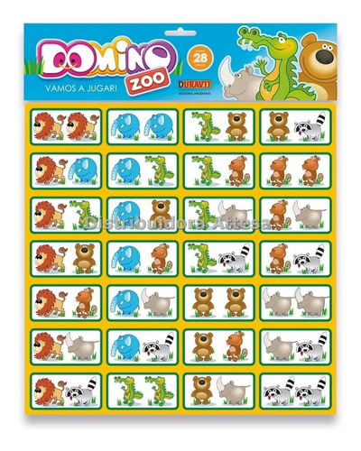 Domino Zoo En Blister Duravit Juego De Mesa 28 Piezas