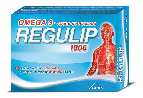 Suplemento Dietario Regulip 1000 Omega 3 Colesterol X 50caps