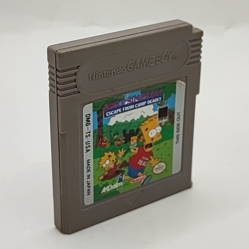 Bart Simpsons Escape From Camp Deadly Gameboy Gb Original