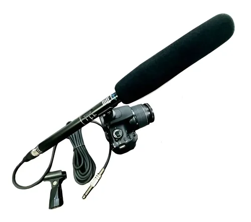 Microfone Shotgun Profissional LeSon HTL81 Direcional XLR P10 P2 ...