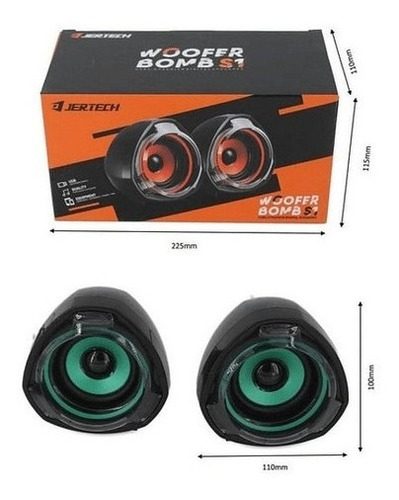 Corneta Para Pc Jertech Woofer Bomb S1