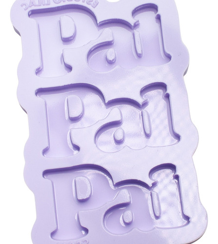 Molde Para Resina Paleta Pai Chunky - 3 Cavidades (2,6 Cm)