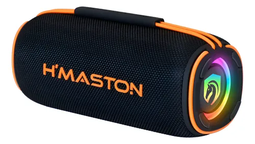 Caixa De Som Bluetooth Portátil 40W H'maston TN22 RGB Tws Cor Per...