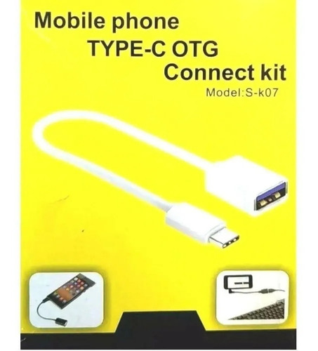 Cabo Adaptador Otg Usb Type C (usb C) S-k07 Original