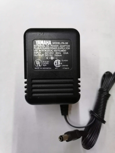 Eliminador Original Yamaha Mod- Pa3b 12v Dc 700 Ma 