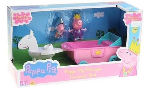 Peppa Pig Y George + Caballo Y Carruaje De Princesa +3 Años