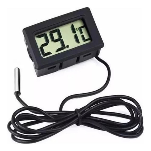 Cable con mini sensor de temperatura para termómetro digital LCD