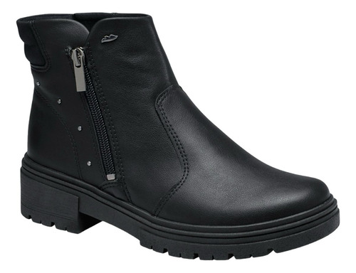 Bota Feminina Dakota Salto Grosso Confortavel Casual Ziper 