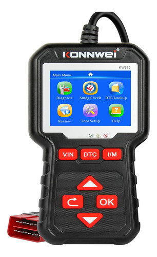 Konnwei Kw320 Car Obd2 Codigo Profesional Codigo Del Lector