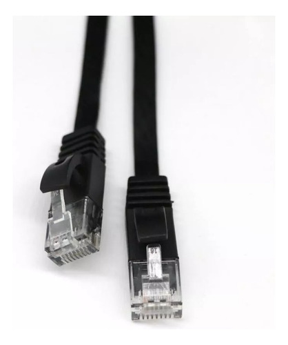 Cable Rj45 Patch Cord Cat6 0.5 Metros Certificado Negro