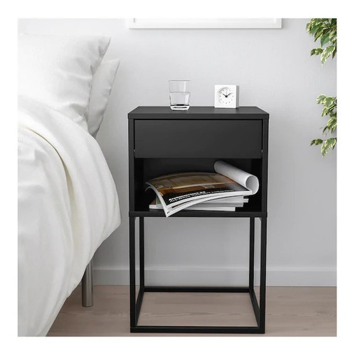 Imagen 1 de 6 de Mesa De Luz - Hierro Melamina- Envios Gratis + Sin Interes!