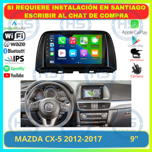 Radio 9 Pulgad Android Auto Carplay Mazda Cx-5 Cx5 2012-2017