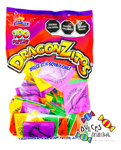 Dragonzitos Chilito Sabores Bolsa C/100