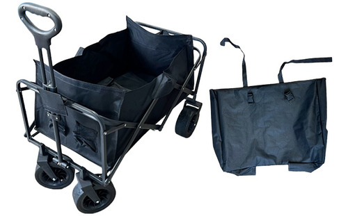 Carrito Para Playa Plegable Con Bolso 4 Ruedas Toda Tu Casa