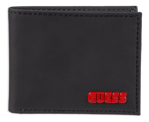 Guess Cartera Plegable Delgada De Cuero Para Hombre, Sereno 