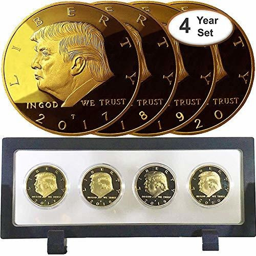 Monedas De Colección  Juego De Monedas De Oro Donald Trump 