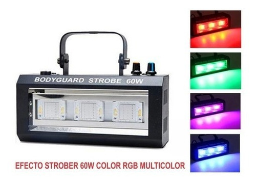 Iluminación Estroboscópica Led 60w Audio Rítmica Multi Color