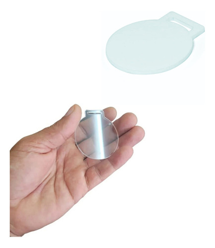 Kit 50 Medalhas Acrílico Cristal Redonda Lisa 5cm 2mm