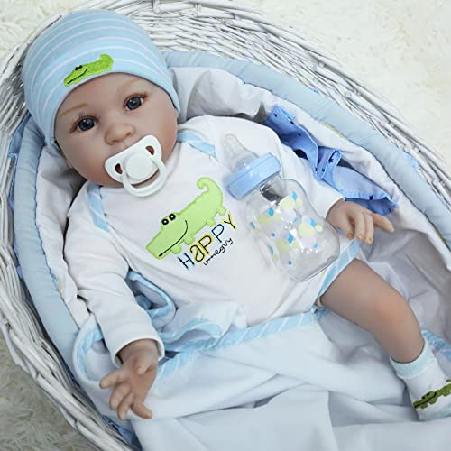 Caranovo Reborn Baby Dolls Toddler -22 Pulgadas Muñeca De Be