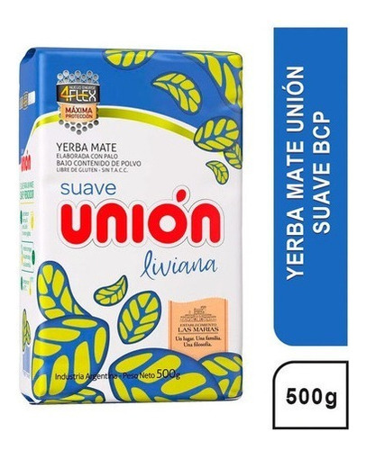 Yerba Mate Union Liviana Suave 500g