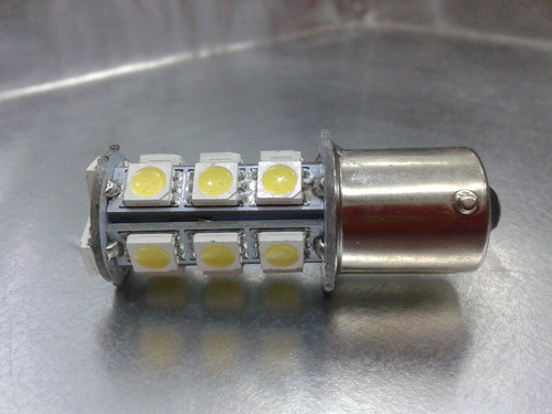 Foco Microled - 2 Focos 1156 5050 18 Smd Led Blanco 12 V