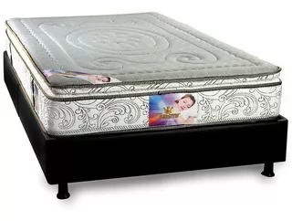 Colchón Ortopédico Cazata Queen 160x190cms + Base Cama