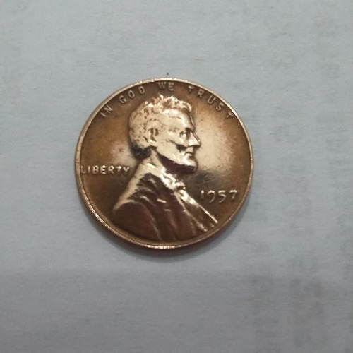 Moneda De Estados Unidos 1 Cent Año 1957