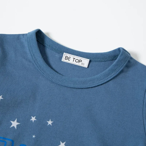 Camiseta De Manga Corta Para Niños Be Top Con Dibujos Animad