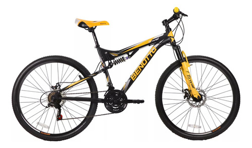 Bicicleta Montaña Tribal R26 21v Unitalla Hombre Benotto Color Negro