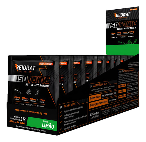 Isotônico Isotonic Reidrat Power Display 20 Un. X 33g