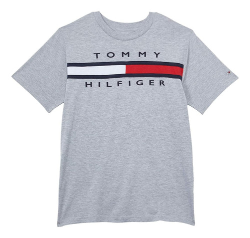 Tommy Hilfiger Camiseta De Manga Corta Con Cuello Redondo Y 