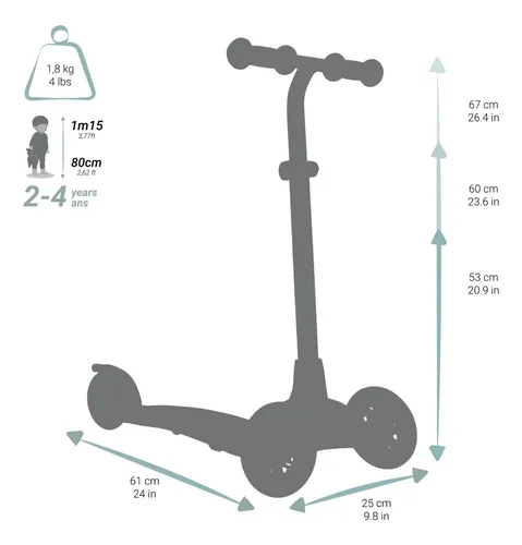 Monopatín Para Niños Oxelo Importado Decathlon