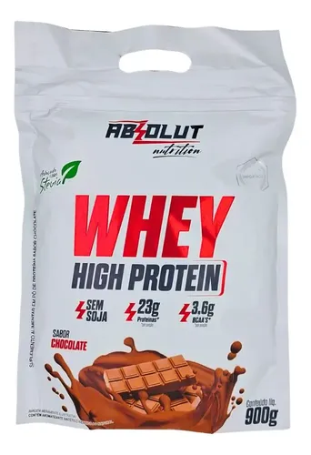 Whey Protein Concentrado 100% Pure Refil 900g — Absolut, Sabor Chocolate