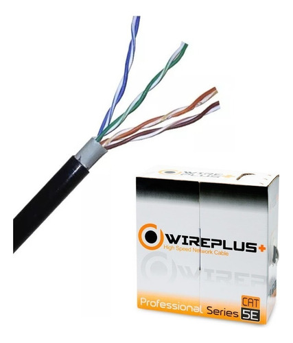 Cable Utp Cat5e Exterior Intemperie Outdoor 100mtros Wire+