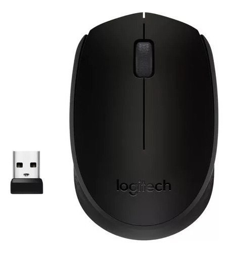 Mouse Inalámbrico Logitech M170, Cómodo Y Portátil - Negro