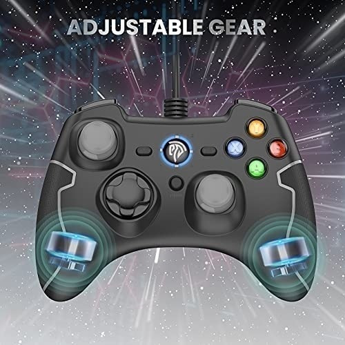 Imagen 4 de 6 de Control Juegos Easysmx C/cable/turbo Doble Vibracion/grey