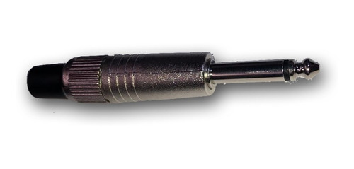 Ficha Plug Mono Metálica 6.3mm Para Armar Cable
