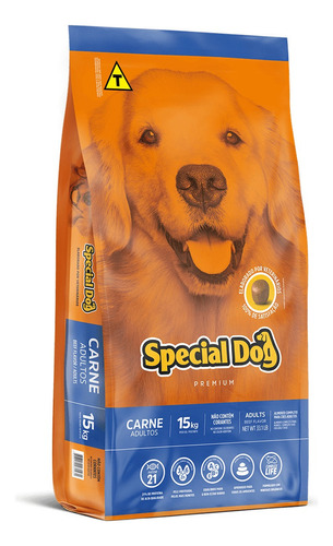 Kit 2un Alimento Cão Adulto Special Dog Sabor Carne 15kg