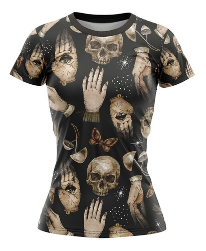 Playera/ Blusa Mujer Terror Halloween Vintage Full Print