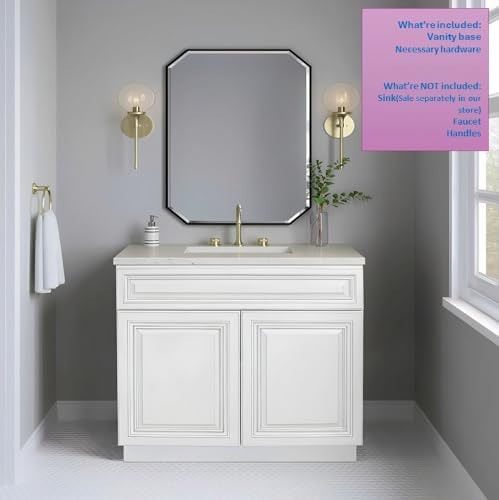 Base De Lavabo De Baño Lista Para Montar De 24 Pulgadas, 30