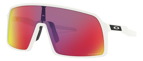 Lentes De Sol Oakley Sutro Prizm Deportivo Para Hombre Xl Color de la lente Rojo Color del armazón Blanco Diseño Espejeada