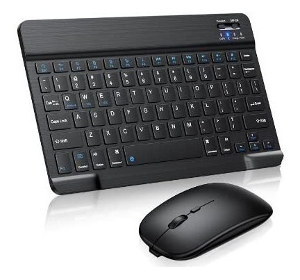 Teclado Inalambrico Bluetooth Para Tablet iPad Español Mouse