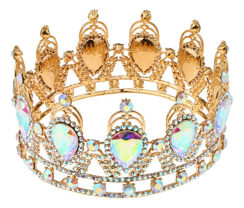 Vintage Barroco Nupcial Diamante De Imitación Tiara Crown 
