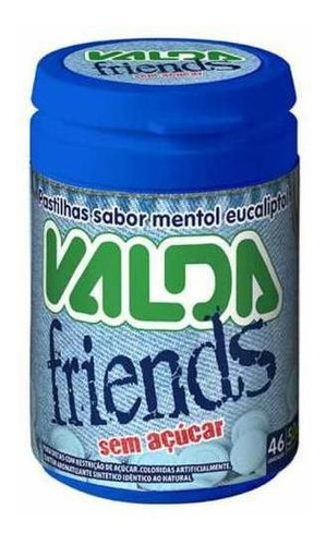 Valda Pastilhas Sem Açúcar Friends Mentol 50g