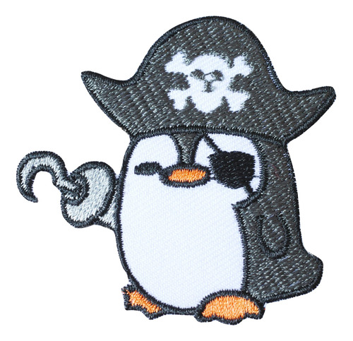 Octory Parche Bordado Pingüino Pirata Para Planchar Jeans