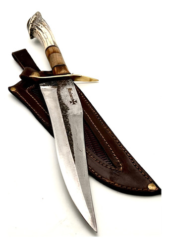 Cuchillo Artesanal Bowie Kaiser Mod Dagger Hoja 22cm X 4,5cm