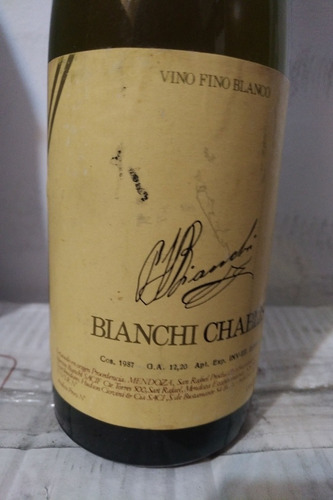 Vinho Branco Bianchi Chablis Safra 1987