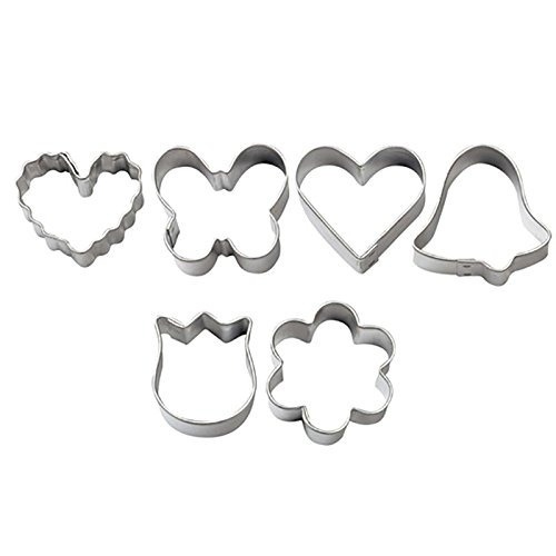 Wilton Mini Metal Romántico Conjunto Cortador De La Galleta